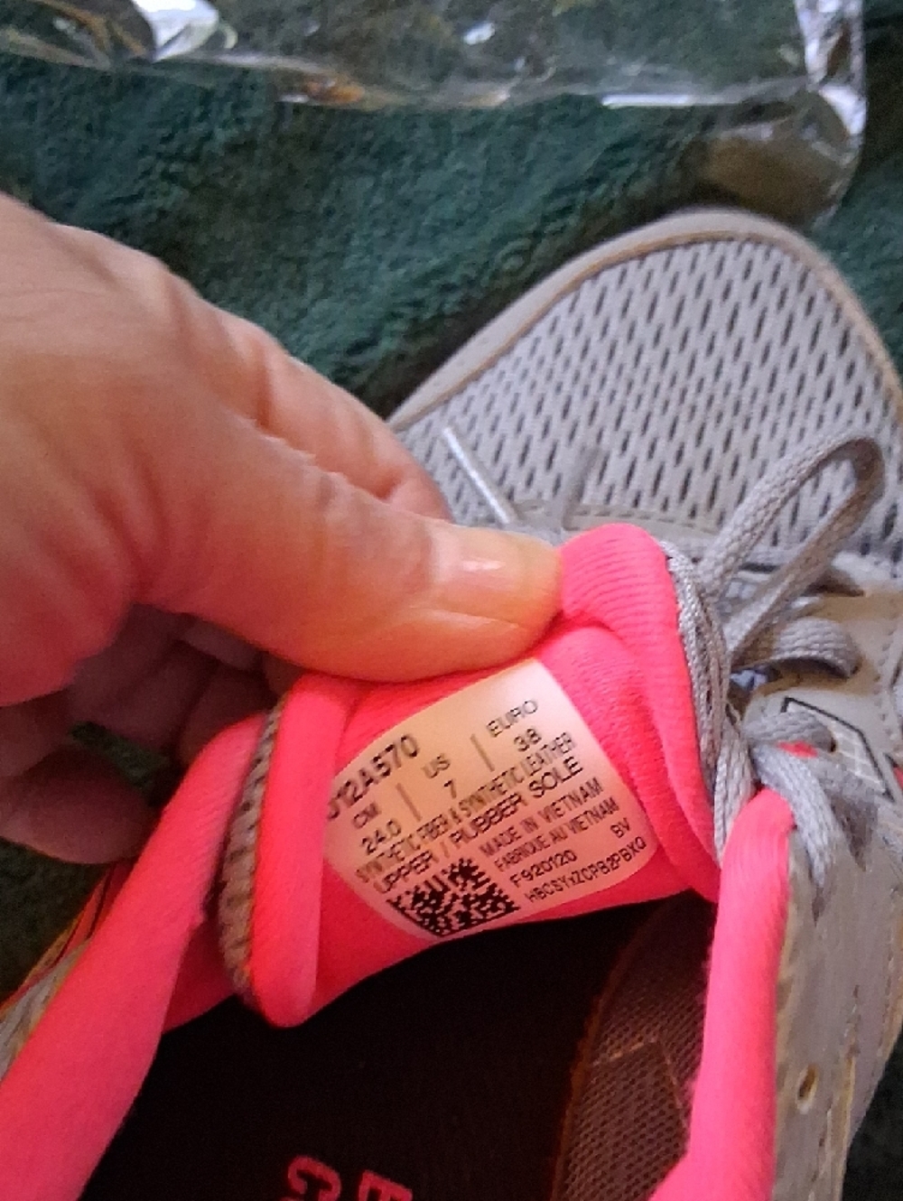 ASICS Gray and Pink Women's Athletic Running Shoes - Picture 6 of 7